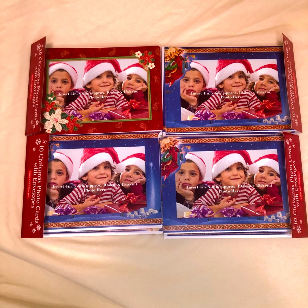 40 New Christmas Cards With Envelopes